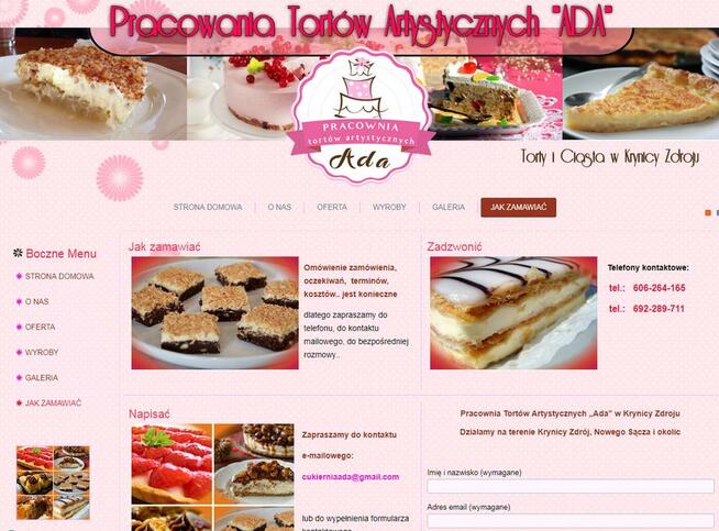 Torty i ciasta na urodziny, komunie...