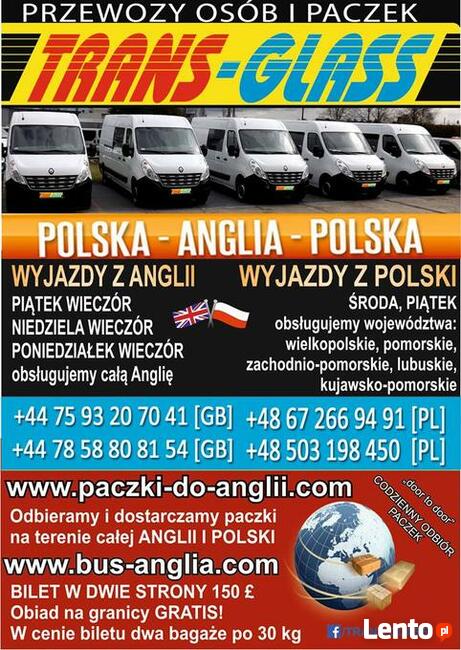 TRANS GLASS PRZEWÓZ OSÓB I PACZEK