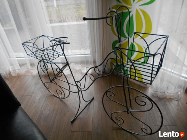 Rower kwietnik ozdoba do ogrodu na taras na balkon