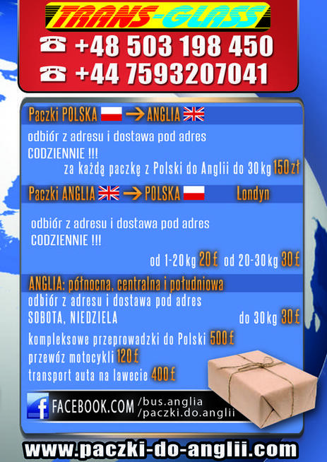TRANS GLASS PRZEWÓZ OSÓB I PACZEK