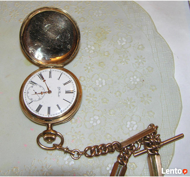Złoty zegarek Ancre Ligne Droite 15 Rubis