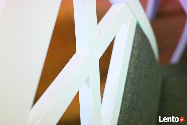 Zestaw do jadalni Alaska Stół+4 krzesła białe Martex Nisko