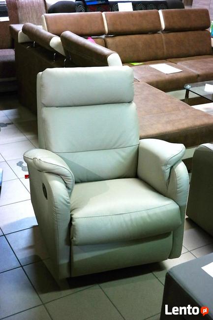 Skórzany Fotel z funkcją Relax Verso Salony meblowe Martex