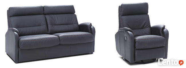 Skórzany Fotel z funkcją Relax Verso Salony meblowe Martex