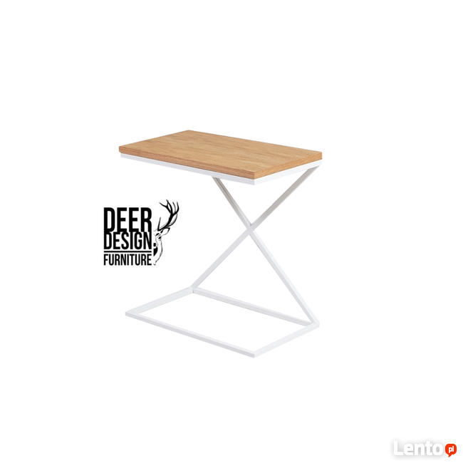 Nowoczesny Stolik pomocniczy / nocny LOFT - stal