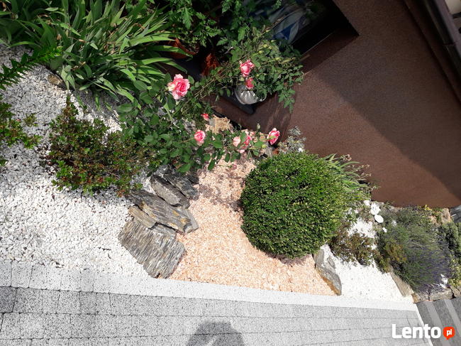 TARASO Biała MARIANNA kamień grys ozdobny do ogrodu. TRANSPO