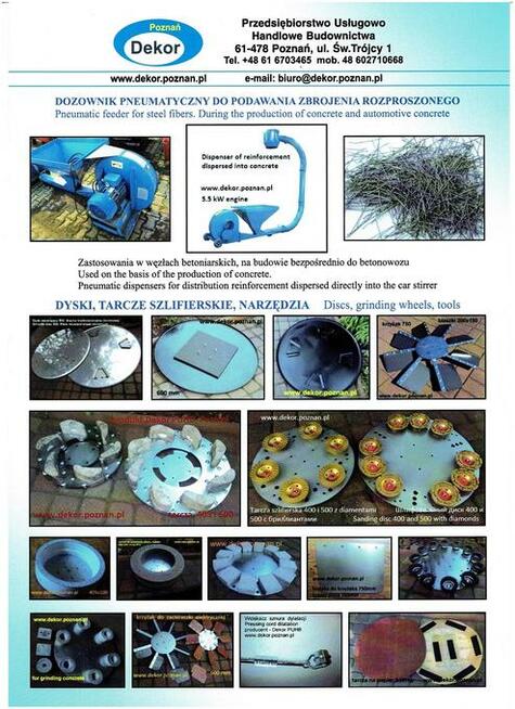 Segment fi 100z 4 diamentami do szlifowania twardych betonów