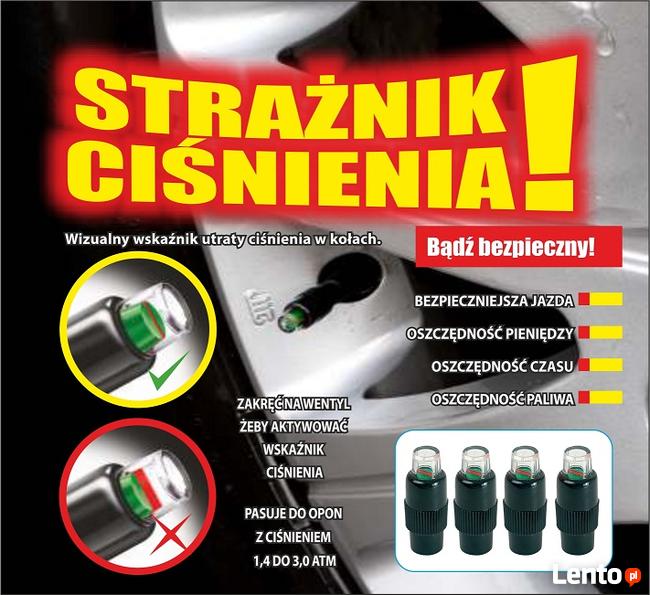 Nakrętki na wentyl "Strażnik Ciśnienia"