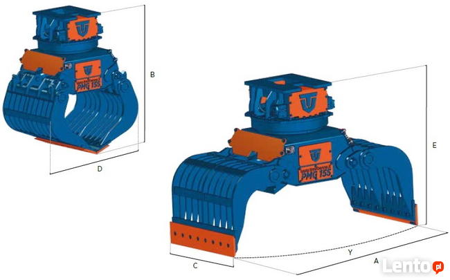 TREVI BENNE PMG 12 S Chwytak wyburzeniowy 1200kg HARDOX