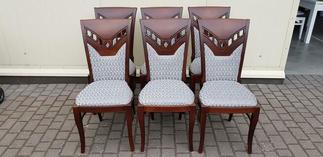 Krzesło eleganckie klasyczne tapicerowane nowe wygodne