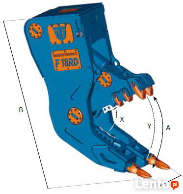 TREVI BENNE F18RD Szczęki kruszące KRUSZER bez obrotu 1990kg