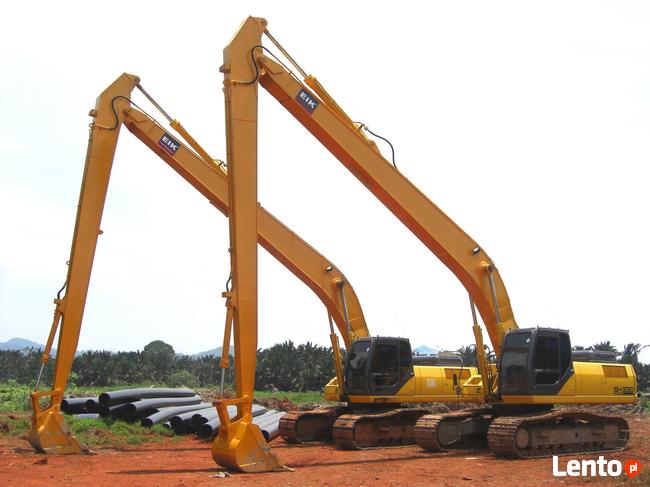 Ramię Long Reach wysięgnik 15,5 m Komatsu Cat Doosan JCB
