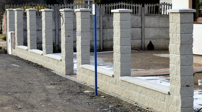 Ogrodzenia klinkierowe, z bloczków łupanych-cała Wielkopolsk