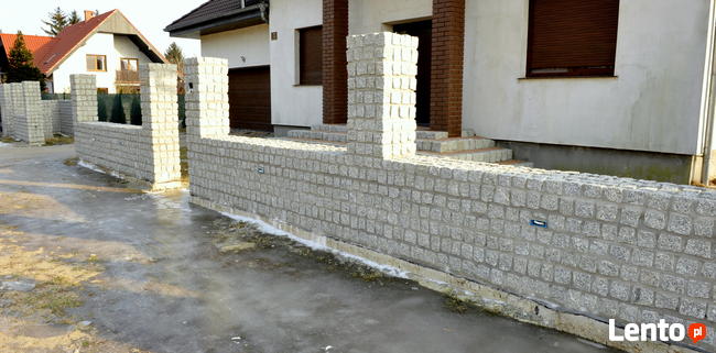 Ogrodzenia - klinkier, granit, bloczki, pustaki łupane