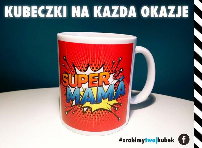 Foto kubki, kubki reklamowe z grafika tekstem i zdjeciem