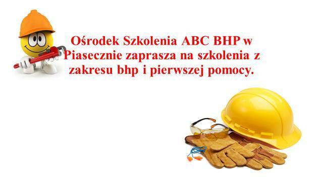 BHP - Szkolenia - całe mazowieckie!