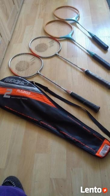 Paletki do badmintona -dwa komplety