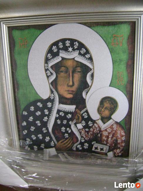 Ikona M.Bozej Czestochowskiej certyfikat i ksiazka