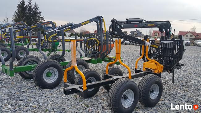 PRZYCZEPA LEŚŃA URSUS C330 COUNTRY 5T DŹWIG ŻURAW HDS 3.9m