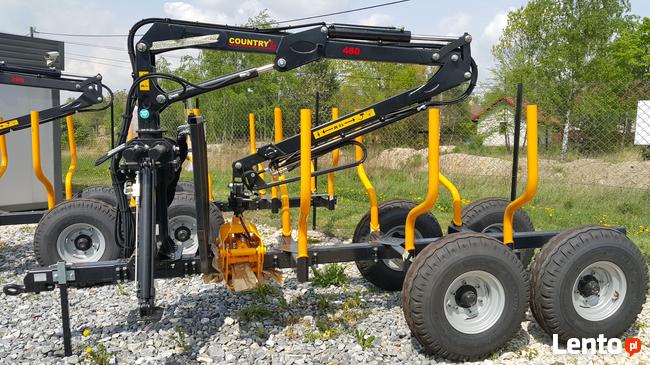 PRZYCZEPA LEŚŃA URSUS C330 COUNTRY 5T DŹWIG ŻURAW HDS 3.9m