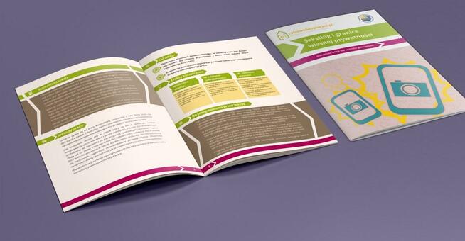 projektowanie ulotek, broszur, plakatów, zdalne