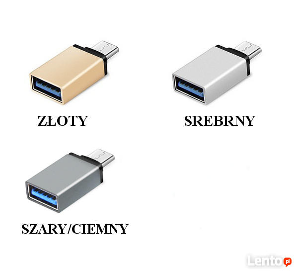 Adapter kabel przejściówka OTG USB-C typ C - USB 3.0 myszka