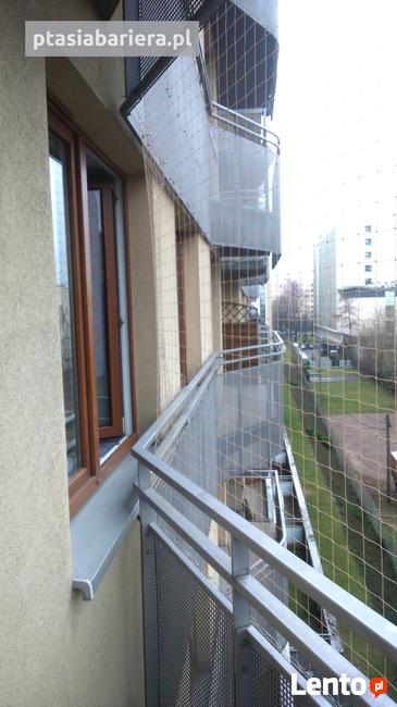 Siatka na gołębie na balkon. Ptasia bariera.