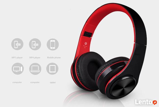 Markowe Słuchawki Bezprzewodowe Bluetooth/Jack (Nauszne)