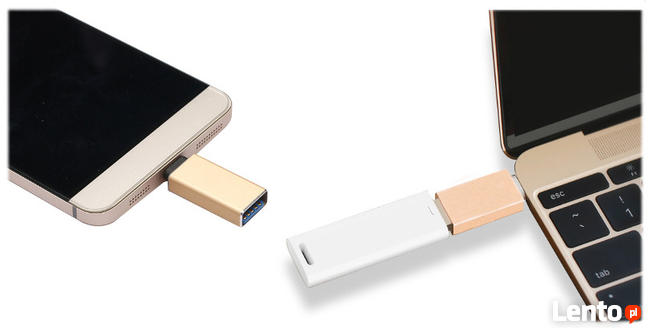 Adapter kabel przejściówka OTG USB-C typ C - USB 3.0 myszka