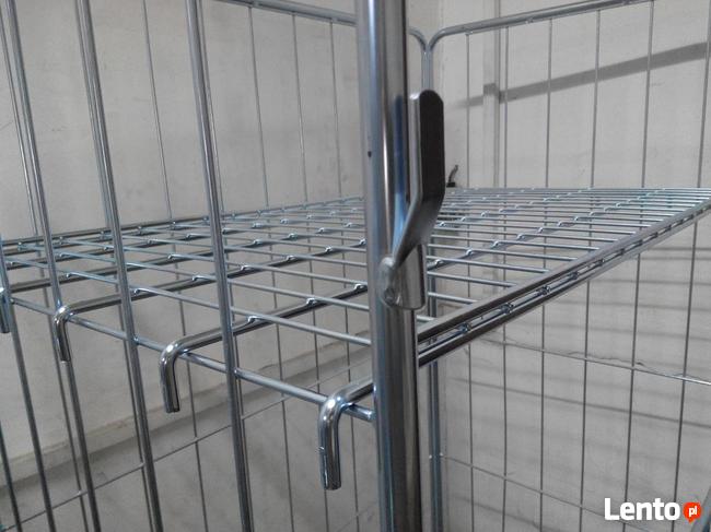 Kontener Siatkowy na Kartony Odpady, Paczki, Ocynkowany,