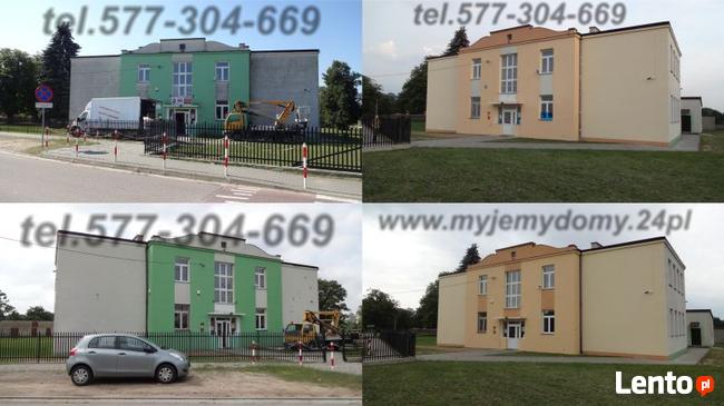 Mycie Elewacji, Malowanie Elewacji z Podnośnika Koszowego,