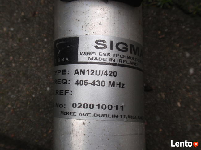 Antena SIGMA AN12U/420, 405-430MHz