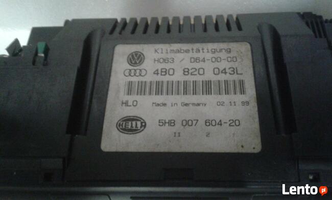 Klimabetatigung Audi 4B0-820-D43L