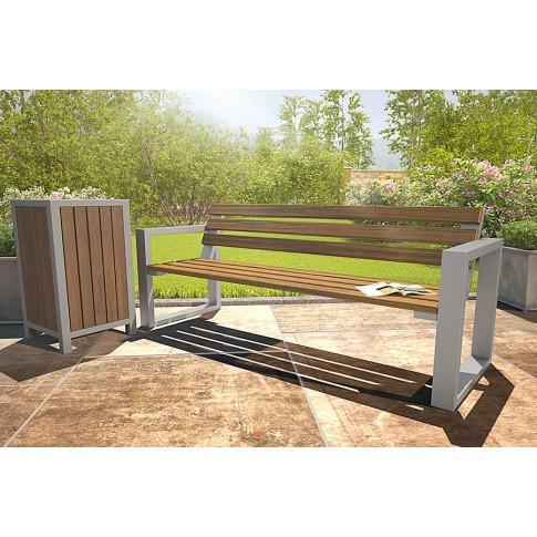 Drewniany kosz na śmieci Norin - 24 kolory