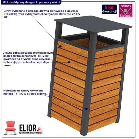 KOSZ NA ŚMIECI ZERIS - 24 KOLORY