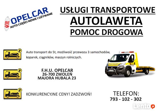 AUTO LAWETA POMOC DROGOWA F.H.U OPELCAR