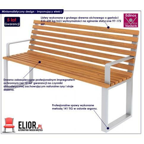 ŁAWKA OGRODOWA 150CM ZERIS - 24 KOLORY