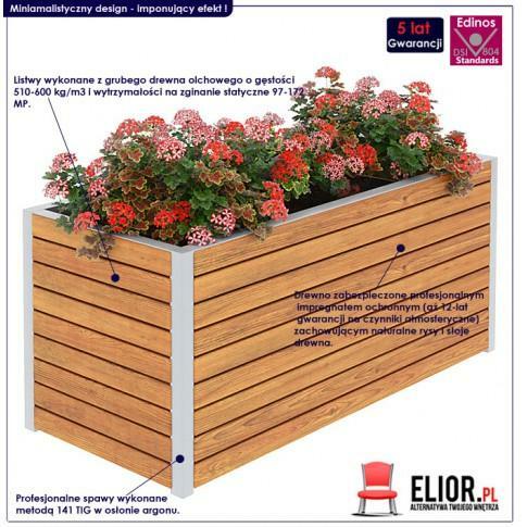 DREWNIANA SKRZYNKA OGRODOWA ZERIS - 24 KOLORY