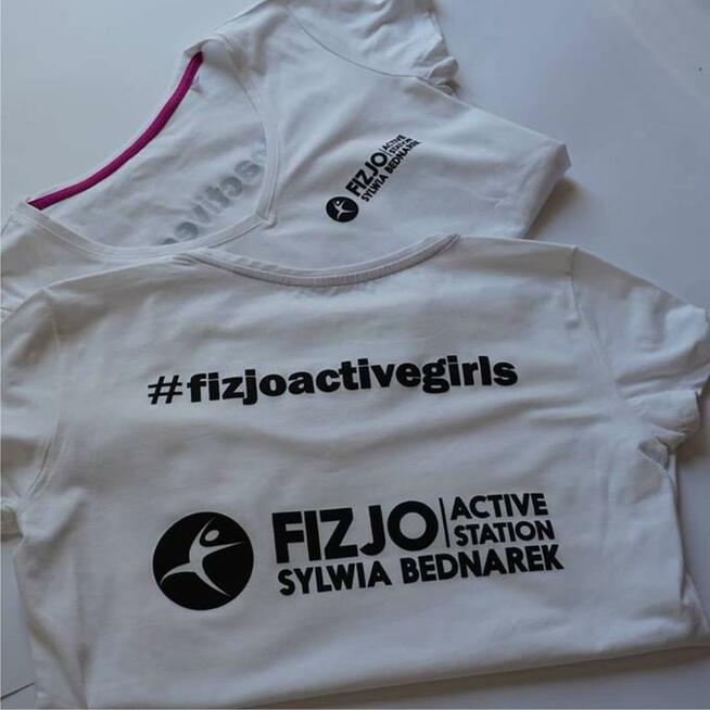 Koszulki z nadrukiem jednokolorowym 30 szt. białe