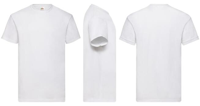 Koszulki z nadrukiem jednokolorowym 30 szt. białe