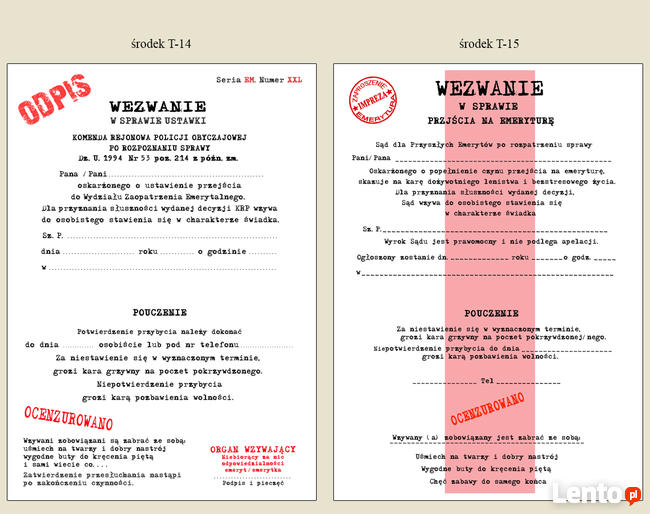 Zaproszenia ok EMERYTURY na spotkanie pożegnanie emerytura