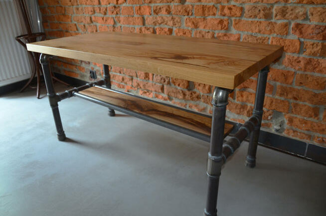 Stolik kawowy rustykalny- loftowy.