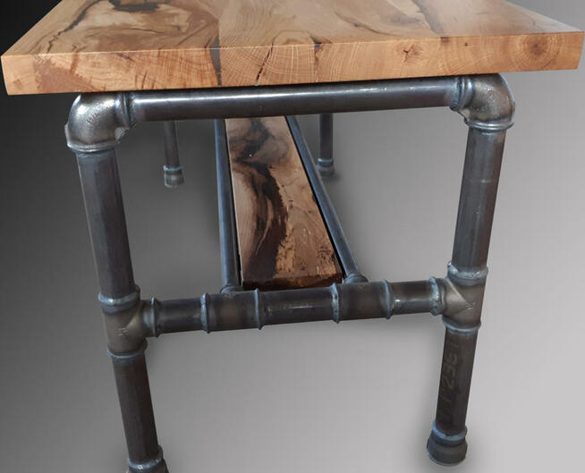 Stolik kawowy rustykalny- loftowy.