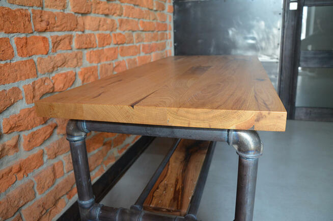 Stolik kawowy rustykalny- loftowy.