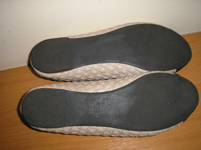 pikowane baleriny 39 24,5cm. H&M