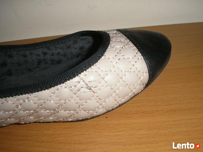 pikowane baleriny 39 24,5cm. H&M