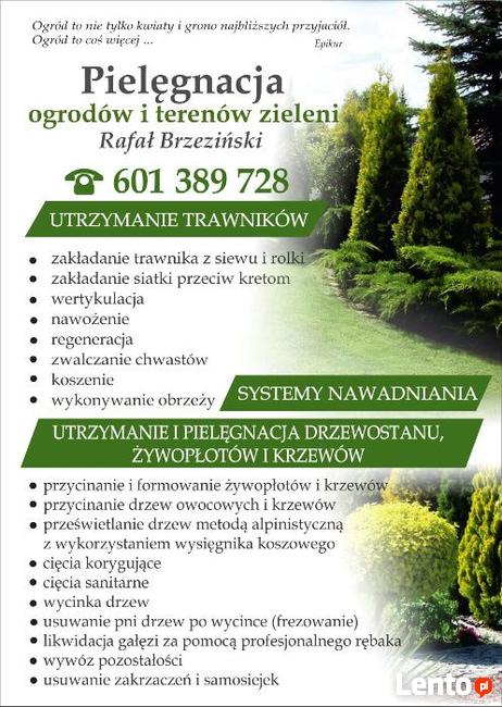 Utrzymanie terenów zielonych