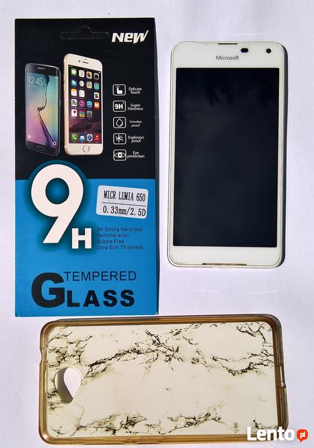 NOKIA LUMIA 650 dual sim biała Microsoft stan bdb + etui + s