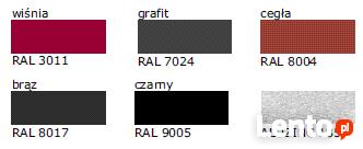 Rynny stalowe powlekane komplet Inguri system rynnowy