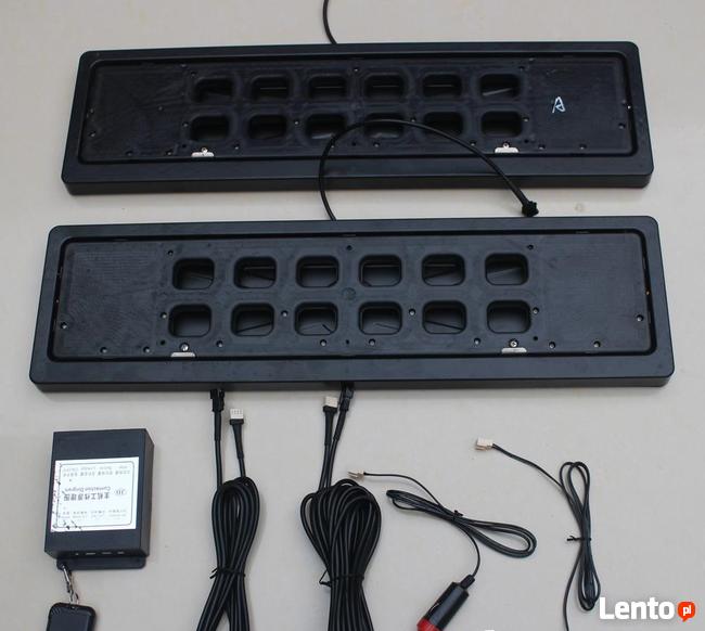 Obrotowe ramki do tablic rejestracyjnych, kręcące ramki